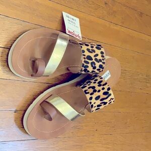 These Steve Madden sandals are brand new and a size six